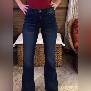 KanCan Dark Blue Flare Jeans